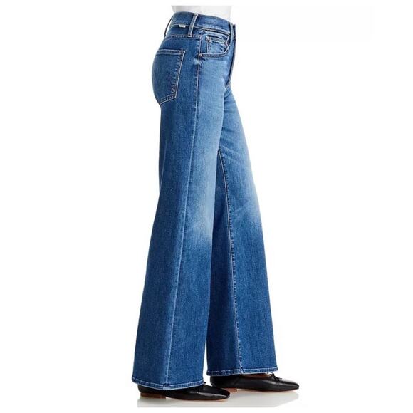Mother Sixth Sense The Tomcat Roller Sneak Wide Leg Jean NWT Size 26 - Picture 6 of 12